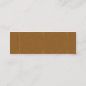 Carte De Visite Mini Élégant Brown - maigre (Dos)