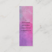 Carte De Visite Mini Elégant chic Shears Comb Aquarelle (Dos)