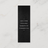 Carte De Visite Mini Elégant chic Shears Comb Grungy Texture (Dos)