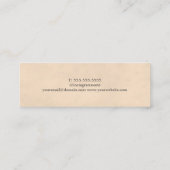 Carte De Visite Mini Elégant Chic Texture Gris Ciseaux Cheveux Styliste (Dos)