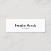 Carte De Visite Mini Élégant Classique Vieux Anglais Simple Nostalgique (Devant)