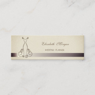 Carte De Visite Mini Élégant de style professionnel pailleté, Robe
