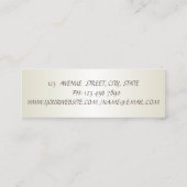 Carte De Visite Mini Élégant Design Simple (Dos)