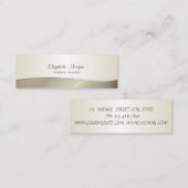 Carte De Visite Mini Élégant Design Simple (Devant / Derrière)