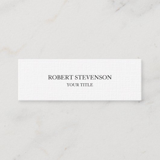 Carte De Visite Mini Élégant design tendance mince professionnel minima (Devant)