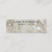 Carte De Visite Mini Élégant écrin en cristal de cristal diamant (Devant)