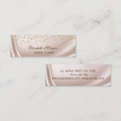 Carte De Visite Mini Élégant élégant ChicModerne Diamants Or (Devant / Derrière)