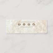 Carte De Visite Mini Élégant Élégant Équipement De Luxe Moderne (Dos)