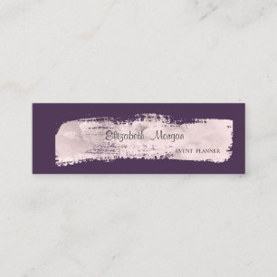 Carte De Visite Mini Élégant Élégant Simple,Violet,Coup de Pinceau
