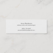 Carte De Visite Mini Élégant et chic Nom simple Gold Circle Motif (Dos)