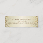 Carte De Visite Mini Élégant et élégant (Dos)