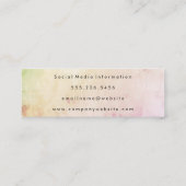 Carte De Visite Mini Élégant et moderne (Dos)