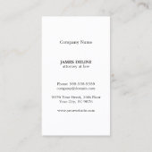 Carte De Visite Mini Elegant Gris Faux Or Monogramme Procureur (Dos)