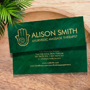 Carte De Visite Mini Élégant Hamsa Main Energy Spiral