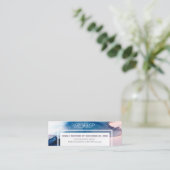 Carte De Visite Mini *~* Elégant mariage d'aquarelle moderne RSVP (Debout devant)