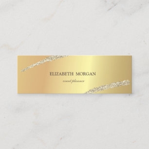 Carte De Visite Mini Élégant Minimaliste, Simple Ligne de Paillettes Do