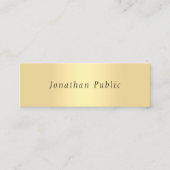 Carte De Visite Mini Elégant Modèle simple écrit à la main (Devant)