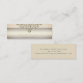 Carte De Visite Mini Élégant Moderne Charme Professionnel, Dentelle (Devant / Derrière)