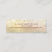 Carte De Visite Mini Élégant moderne, Diamants hauts talons Bokeh (Dos)