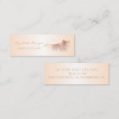 Carte De Visite Mini Elégant Moderne Faux Lashes Professionnel (Devant / Derrière)