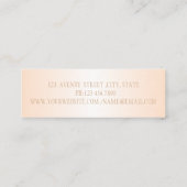 Carte De Visite Mini Elégant Moderne Faux Lashes Professionnel (Dos)