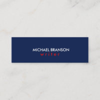 Élégant Moderne Simple Bleu ROUGE Minimaliste