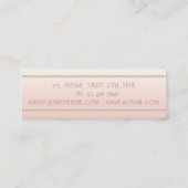 Carte De Visite Mini Élégant Moderne Simple et Stylé,Perles (Dos)