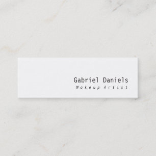 Carte De Visite Mini Élégant Moderne Simple Noir Blanc Professionnel