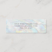 Carte De Visite Mini Élégant Motif de texture optique unique (Dos)