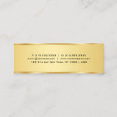 Carte De Visite Mini Elegant Or Simple Modèle professionnel moderne (Dos)