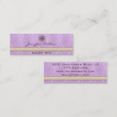 Carte De Visite Mini Élégant professionnel chic dandelion (Devant / Derrière)