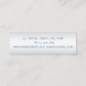 Carte De Visite Mini Élégant professionnel chic moderne Glittery Bokeh (Dos)