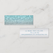 Carte De Visite Mini Élégant professionnel chic moderne Glittery Bokeh (Devant / Derrière)