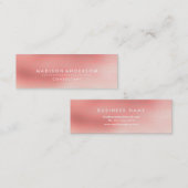 Carte De Visite Mini Élégant professionnel moderne (Devant / Derrière)