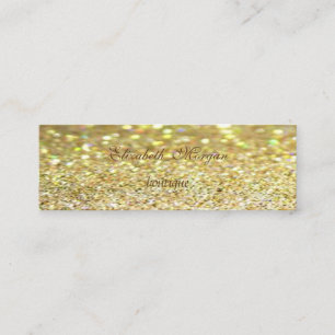Carte De Visite Mini Élégant professionnel moderne Glittery Bokeh
