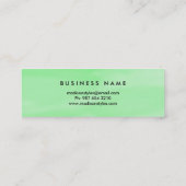 Carte De Visite Mini Élégant professionnel moderne simple (Dos)