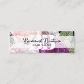 Carte De Visite Mini Elégant Rose Floral Salon Signet Nomination (Devant)