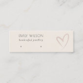 Carte De Visite Mini Élégant simple Élégant Écran d'oreille (Devant)