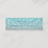 Carte De Visite Mini Elégant Sophisticé Moderne Glittery Bokeh, Lotus (Dos)