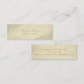 Carte De Visite Mini Élégant Style Romantique, Dentelle (Devant / Derrière)