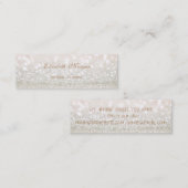 Carte De Visite Mini Élégante brillance professionnelle moderne (Devant / Derrière)