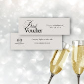 Carte De Visite Mini Élégante calligraphie noire - pièce justificative