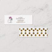 Carte De Visite Mini Elégante Mini Carte Matte Standard Art Moderne (Devant / Derrière)