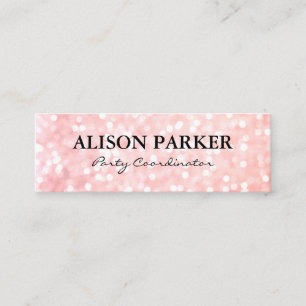 Carte De Visite Mini Élégante Parties scintillant de glamour