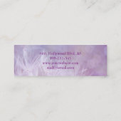 Carte De Visite Mini Élégante professionnelle moderne luxe Purple Banne (Dos)