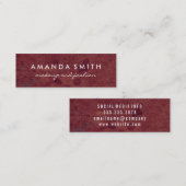 Carte De Visite Mini Eléments fantaisie Grungy Texture (Devant / Derrière)