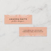 Carte De Visite Mini Éléments soignés (Devant / Derrière)