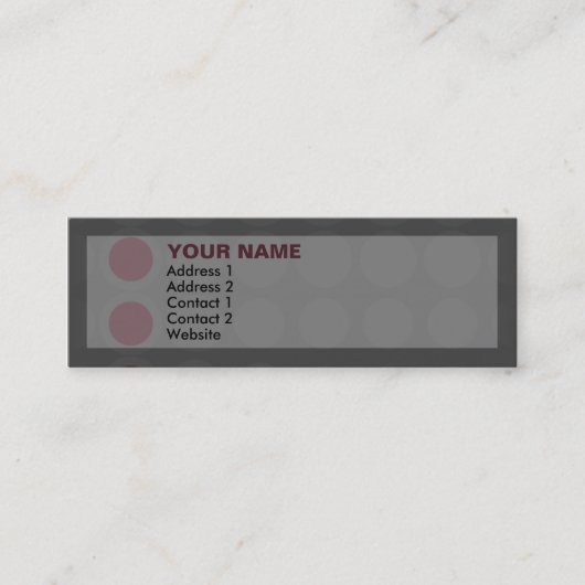 Carte De Visite Mini elipses (Devant)