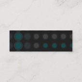 Carte De Visite Mini elipses : bleu au néon : (Dos)