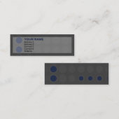 Carte De Visite Mini elipses : marine : (Devant / Derrière)